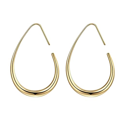 Individualisierte Tränenrop Hoop Ohrring Zarter Tränenform Form Ohrring Schmuck Stilvoller Ohrhörer Accessoire Für Frauen Date Night Statement Ohrringe von Geavonyg