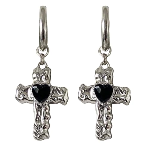 Korean Fashion Crystal Cross Ohrring Für Frauen Drop Glazed Zirkon Anhänger Hoop Ohrringe Geburtstagsfeier Juwely Geschenk Drop Ohrringe von Geavonyg