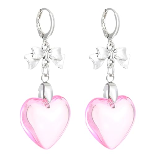 Kreative Bögen Herz Reifen Ohrringe Für Frauen Mode Liebe Ohrhänger Persönlichkeit Bowknot Hangle Accessoire Geformt von Geavonyg