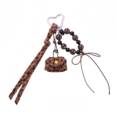 Kreative Leoparden Print Geldbeutel Schlüsselbeutel Charme Perlen Seil Geflochten Kreative Leoparden Print Geldbeutel Schlüsselbeutel Charme Perlen Seil Geflochten von Geavonyg