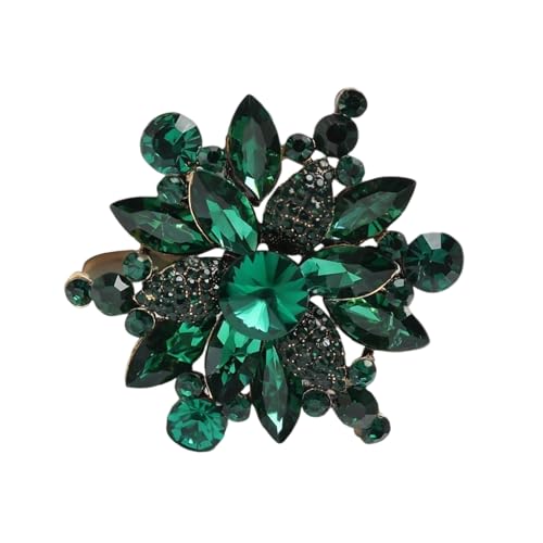 Kristalle Blumenbrosche Für Frauen Elegante Party Hochzeitszubehör Tragbar von Geavonyg