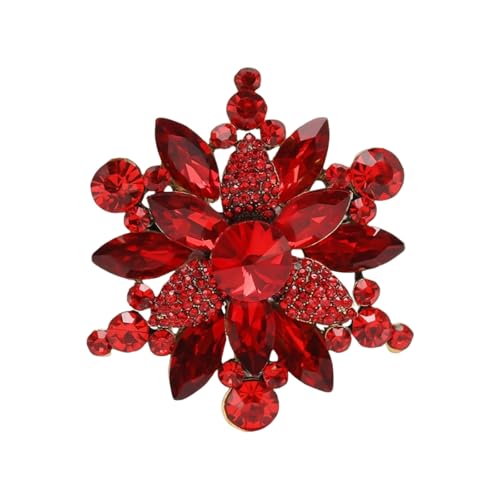 Kristalle Blumenbrosche Für Frauen Elegante Party Hochzeitszubehör Tragbar von Geavonyg