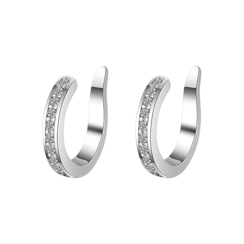 Kubische Zirkonia Besetzt Ohrknochen Manschette Piercing Kupferschmuck Party Accessoire Kupferohrschmuck von Geavonyg