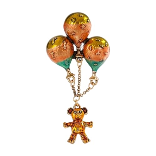 Leichtgewichtige Legierung Neuheit Bear Brosche Corsage Pin Abzeichen Dekorative Brustdekoration Für Tägliche Accessorisierung Jugendlicher Modebär Charme von Geavonyg