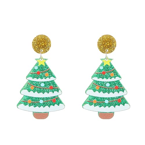 Mode Dangle Ohrringe Baum Alpakas Cactus Dinosaurier Statement Schmuck Weihnachten Cartoon Acryl Fashion Drop Ohrringe von Geavonyg