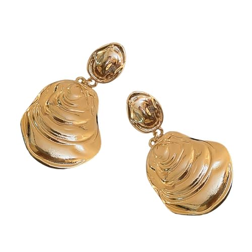 Mode Drop Ohrringe Mit Einzigartigem Geometrischem Muster Eleganter Gold/Silber Verpackungszauber Für Frauen Robust von Geavonyg