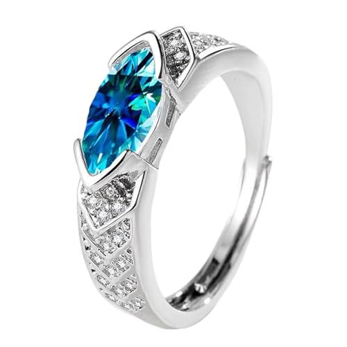 Mode Offene Kubische Zirkonia Ringe Verbesserung Von Flüssen Und Unterstützung Eines Gesunden Lebensstils Stilvolle Outfuts Casual Wear Geometrische Silberringe von Geavonyg