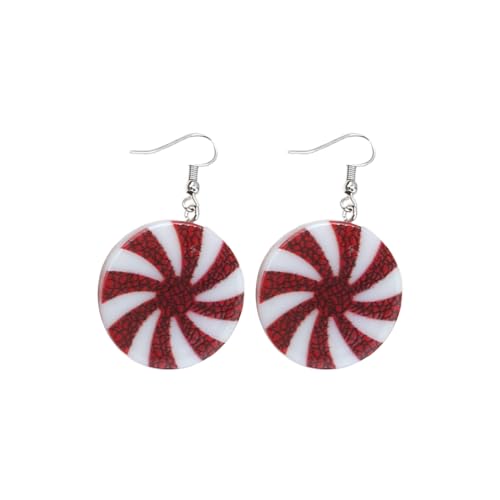 Mode Ohrbekleidung Schneemann/Weihnachtsmann/Kreis Anhänger Drop Ohrringe Weihnachtsbaumohrringe Urlaubsfeiertag Accessoires Weihnachten Schmuckschmuck von Geavonyg