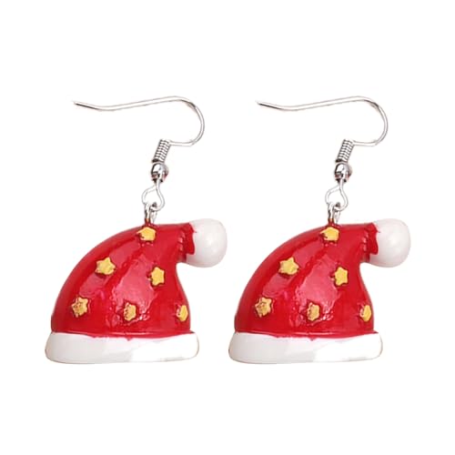 Mode Ohrbekleidung Schneemann/Weihnachtsmann/Kreis Anhänger Drop Ohrringe Weihnachtsbaumohrringe Urlaubsfeiertag Accessoires Weihnachten Schmuckschmuck von Geavonyg