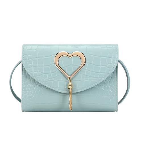 Modische Damen Handtasche Herzmuster Tasche Mit Verstellbarem Riemen Funktionaler Schulter Perfekt Für Tägliche Gebrauch Frauen Handtasche PU Casual Travel Office Messenger Verstellbarer von Geavonyg