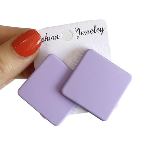 Modische Geometrieohrringe Für Frauen Mädchen Süßigkeiten Farbe Acrylohrohrschstene Hochzeit Schmuck Elegante Ohrzubehör Mode von Geavonyg