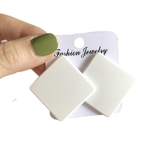 Modische Geometrieohrringe Für Frauen Mädchen Süßigkeiten Farbe Acrylohrohrschstene Hochzeit Schmuck Elegante Ohrzubehör Mode von Geavonyg