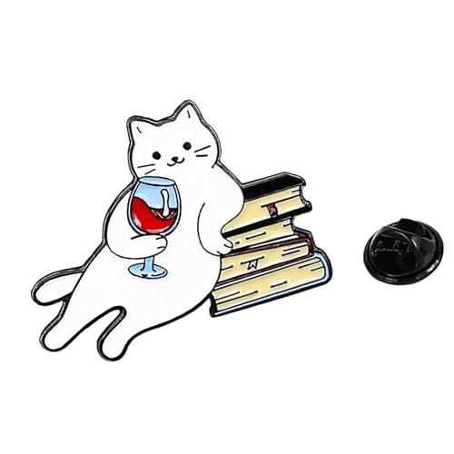 Modische Katzen Badge Pin Vielseitige Brosche Für Kleidung Und Taschen Ausgezeichnetes Geschenk Für Katzenliebhaber Und Freundeskleidung Dekoration von Geavonyg