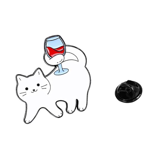 Modische Katzen Badge Pin Vielseitige Brosche Für Kleidung Und Taschen Ausgezeichnetes Geschenk Für Katzenliebhaber Und Freundeskleidung Dekoration von Geavonyg