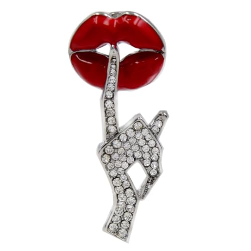 Multipurpose Lustige Anspruchsvolle Lippen Anzug Brosche Elegante Designs Tragbares Modeaccessoire Für Die Daily Outfit Frauen Mode Brosche von Geavonyg