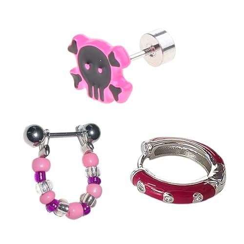 Ohrstifte Y2K Stil Piercing Schmuck Ohrringe Auffällige Schmuck Legierungsmaterial Stifte Geschenk Für Frauen Piercing Ohrringe von Geavonyg