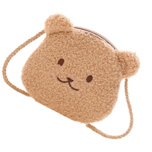 Plüschmünze Geldbörse Brieftasche Crossbody Bag Cartoon Beutel Minis Handtasche Wechseln Sie Die Schulter Mit Reißverschlüssen Wandern Plüsch Crossbody von Geavonyg