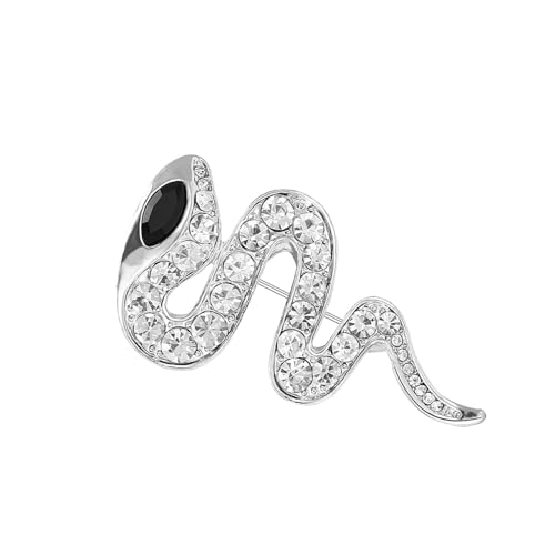 Praktische Legierung Eyed Snake Brosche Kragen Pin Accessoire Mit Komplizierten Strasssteinen Detail von Geavonyg