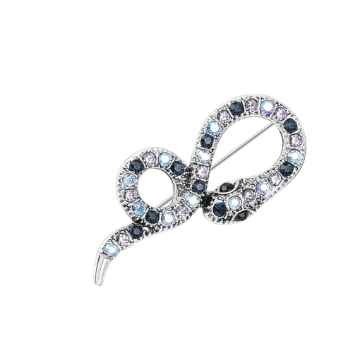 Praktische Vintage Brosche Strasssteine ​​Pin Schlange Für Frauen Die Mit Strasssteinen Verschönert Sind Um Einen Raffinierten Look Lässig Für Die Party von Geavonyg