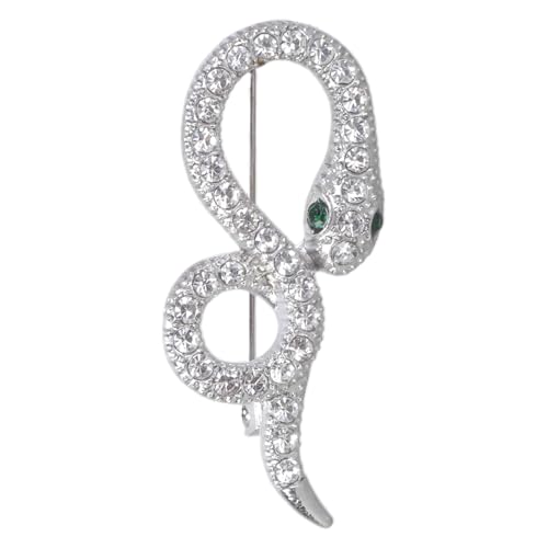 Praktische Vintage Brosche Strasssteine ​​Pin Schlange Für Frauen Die Mit Strasssteinen Verschönert Sind Um Einen Raffinierten Look Lässig Für Die Party von Geavonyg