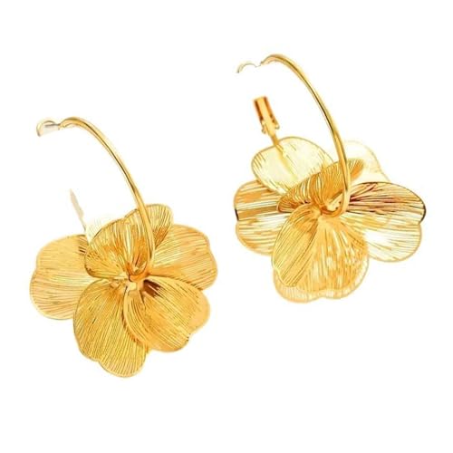 Retro Blumen Drop Ohrringe Für Frauen Eleganter Blütenblatt Anhänger Hängende Ohrringe Party Accessoires Handgefertigtes Schmuck Statement Dangle Hochzeit Schmuck von Geavonyg