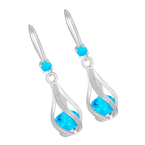 Rotierende Wassertropfen Dangle Ohrringe Party Schmuck Messing Textur Zur Verbesserung Der Eleganzen Für Büro Oder Setzen Von Zubehör von Geavonyg