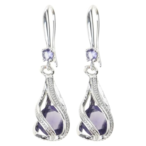 Rotierende Wassertropfen Dangle Ohrringe Party Schmuck Messing Textur Zur Verbesserung Der Eleganzen Für Büro Oder Setzen Von Zubehör von Geavonyg