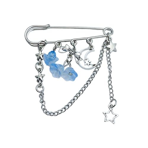 Schöne Dekorative Pins Modekragen Zarte Kettenbrosch Legierungsmaterial Mischnadel Pullover Schalclips Pullover Clips von Geavonyg