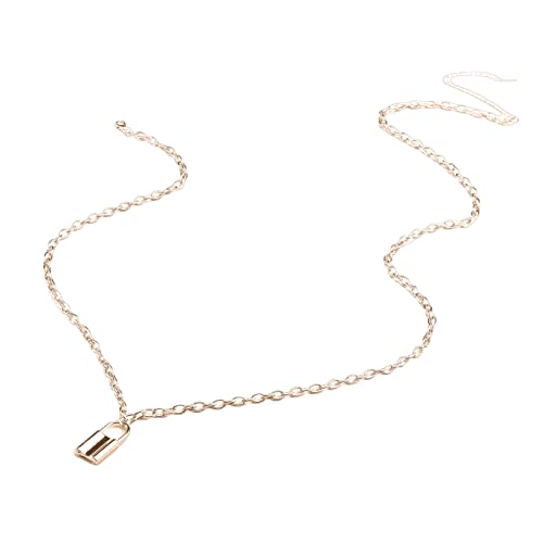 Sperre Geformte Quasten Einschicht Taillenkette Geometrische Taille Jeans Frauen Körperschmuck Edelstahl Kleidsgürtel Silber Silber von Geavonyg