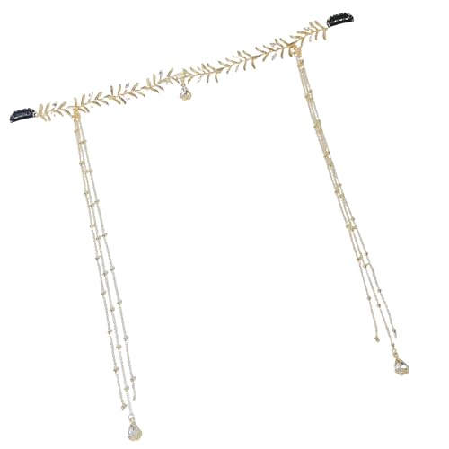 Stilvolle Quasten Tiaraskopfschmuck Zarte Strasssteine ​​eingefügte Quasten Stirnband Ancient Styles Brautkopfschmuck Schmücken Exotische Tiaras von Geavonyg