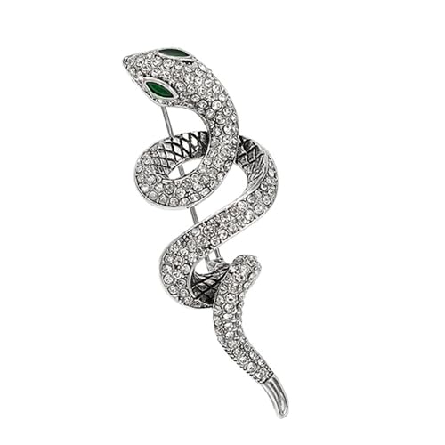 Stilvolle Schlange Brosche Pins Accessoire Mode Schlangennadel Strassstift Eingeliefertes Reversnadel Für Jeden Anlass Unisex von Geavonyg