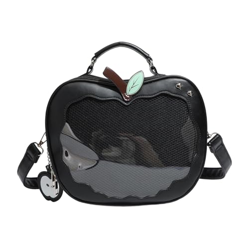 Stilvolle Umhängetasche PU Leder Crossbody Body Schöne Itabag Sweet Rucksack Preppy Styles Messenger Für Pin Display PU Leder Rucksack Äpfel Itabag Preppy Styles Schulter Schöner Crossbody von Geavonyg
