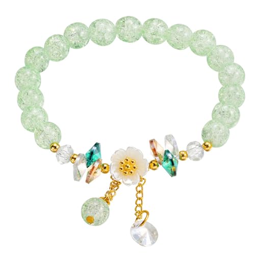 Stylish Blumenarmband Frauen Elastisches Seil Süße Farbenfrohe Perlen Geeignet Für Partyverblassungsarmband von Geavonyg