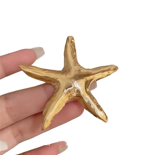 Stylish Brosche Multifauntal Accessoire Schöne Seesterne Steinfische Brosche Perfekt Für Mode Enthusiasten Präsentieren Vintage Seestarfish Pin von Geavonyg
