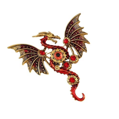 Stylish Dragon Form Brosche Unisex Mode Accessoire Robote Electroplated Legierung Für Geschenkverbot Gelegenheiten Handgemachte Drachen Designs von Geavonyg