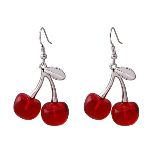 Trendy Cherries Legierung Ohrringe Accessoire Mode Kirschen Vielseitiger Ohrhaken Schmuck Für Moderne Frauen Frauen von Geavonyg