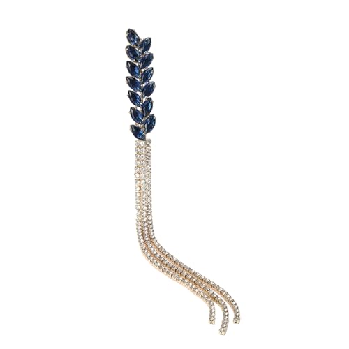 Trendy Damenschmuck Brosche Einzigartige Faden Randanlagen Mit Stein Weizenohrbroschen Für Frauen Stilvolles Accessoire von Geavonyg