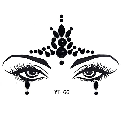 Twinkle Temporäre Aufkleber Kristall Glitter Aufkleber Festival Urlaub Kostüme Glitzernde Gesicht Juwelen Regenbogen Tränengesicht Juwel Make Up Stick Halloween Festival von Geavonyg