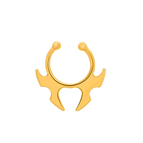 U Förmige Horn Nase Reif Retainer Punk Nase Hoop Ringe Septum Nicht Perforiertes Körper Schmuck Geschenk Für Frauen Männer Körper Piercing Schmuck Für Frauen von Geavonyg