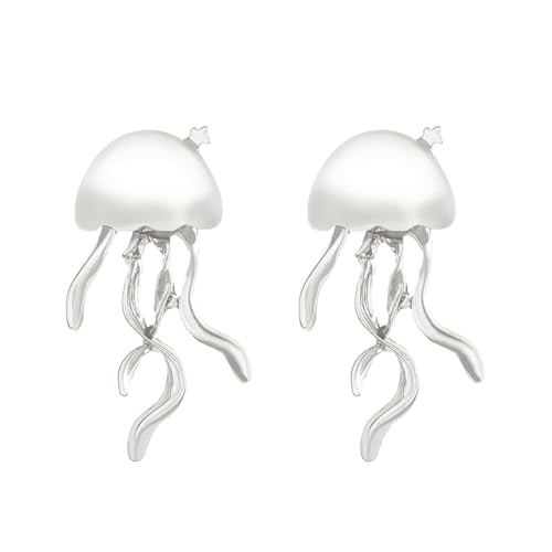 Übertriebene Mitgebrachte Ohrhörer Gefrostete Quallenohr Ohrschmuck Nischen Temperamentohrringe Für Neujahrsgeburtstag Geschenk Frosted Quallen All Match Ohrringe Für Frauen von Geavonyg