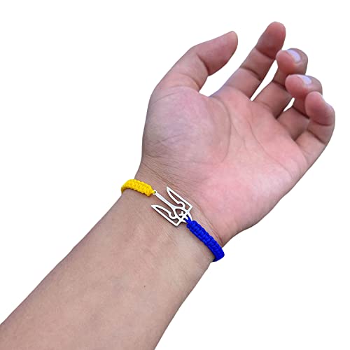 Ukraine Armband Für Frauen Männer Handgefertigt Gewebte String Freunde Schmuck Paar Bangle Ukraine Geflochtene Armbänder Männer Geflochtene Armbänder Teen Girls Kit von Geavonyg