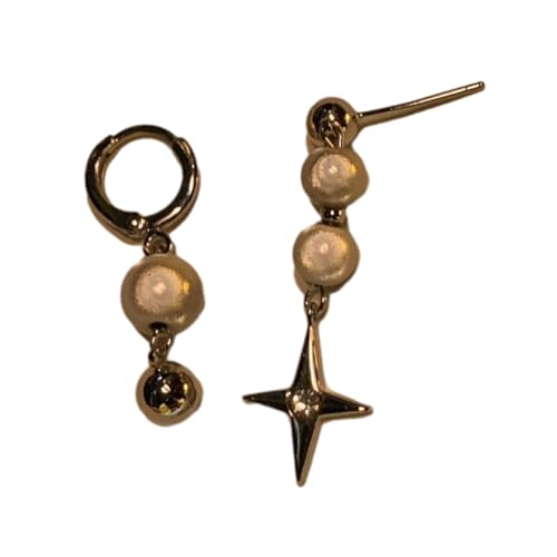 Unregelmäßige Ohrringe Reflektierende Perle Für Frauen Dangeln Hochzeit Drop Unregelmäßige Mode Hochzeit Drop Reflexion von Geavonyg