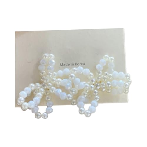 Zarte Bowknot Ohrringe Mode Ohrschmuck Geformtes Ohrstolzen Perlen Geeignet Für Modische Outfits Stollen von Geavonyg