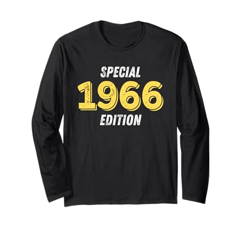 Jahrgang 1966 Geburtstag Design Frauen Männer geboren 1966 Langarmshirt von GebGesch 1966 Geburtstag Geschenke