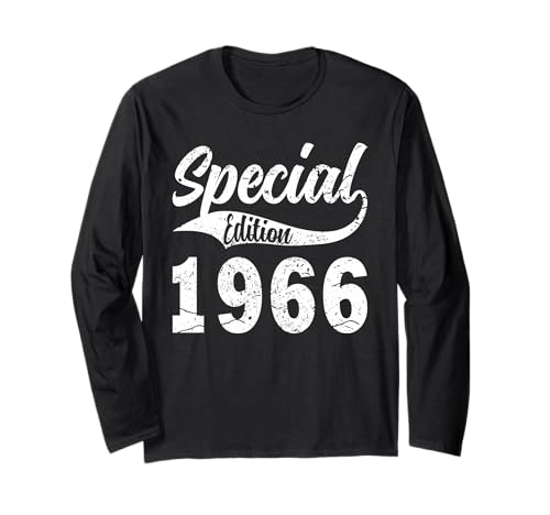 Jahrgang 1966 Geburtstag Design Frauen Männer geboren 1966 Langarmshirt von GebGesch 1966 Geburtstag Geschenke