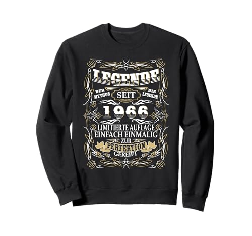 Jahrgang 1966 Geburtstag Design Frauen Männer geboren 1966 Sweatshirt von GebGesch 1966 Geburtstag Geschenke