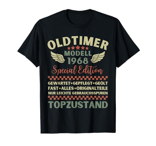 Jahrgang 1968 Geburtstag Design Frauen Männer geboren 1968 T-Shirt Jahrgang 1968 Geburtstag Design Frauen Männer geboren 1968 T-Shirt von GebGesch 1968 Geburtstag Geschenke