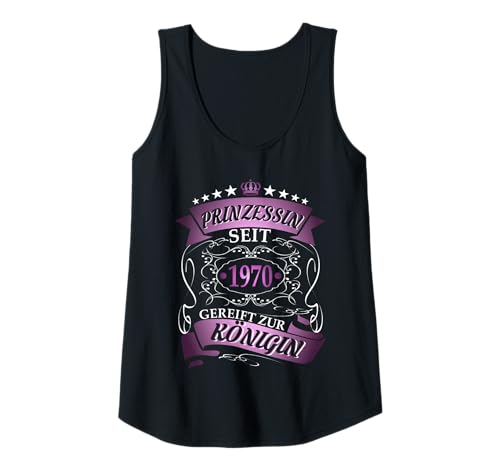 Damen Jahrgang 1970 Geburtstag Design Frauen geboren 1970 Tank Top von GebGesch 1970 Geburtstag Geschenke