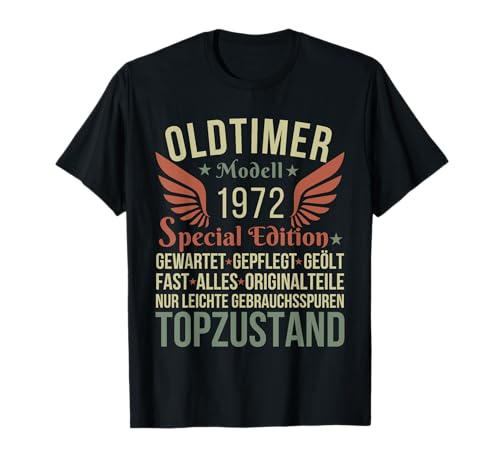 Jahrgang 1972 Geburtstag Design Frauen Männer geboren 1972 T-Shirt Jahrgang 1972 Geburtstag Design Frauen Männer geboren 1972 T-Shirt von GebGesch 1972 Geburtstag Geschenke
