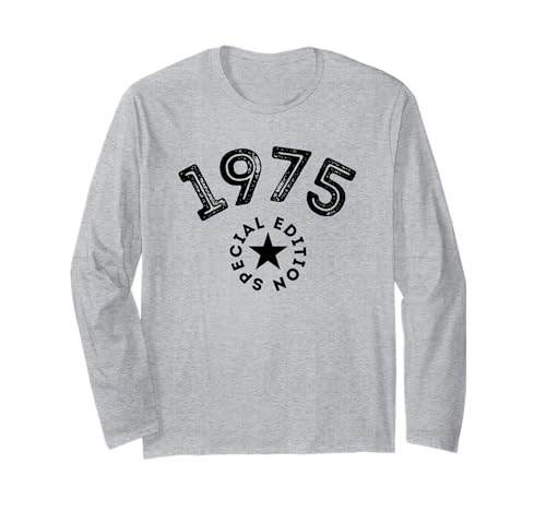 Jahrgang 1975 Geburtstag Design Frauen Männer geboren 1975 Langarmshirt Jahrgang 1975 Geburtstag Design Frauen Männer geboren 1975 Langarmshirt von GebGesch 1975 Geburtstag Geschenke